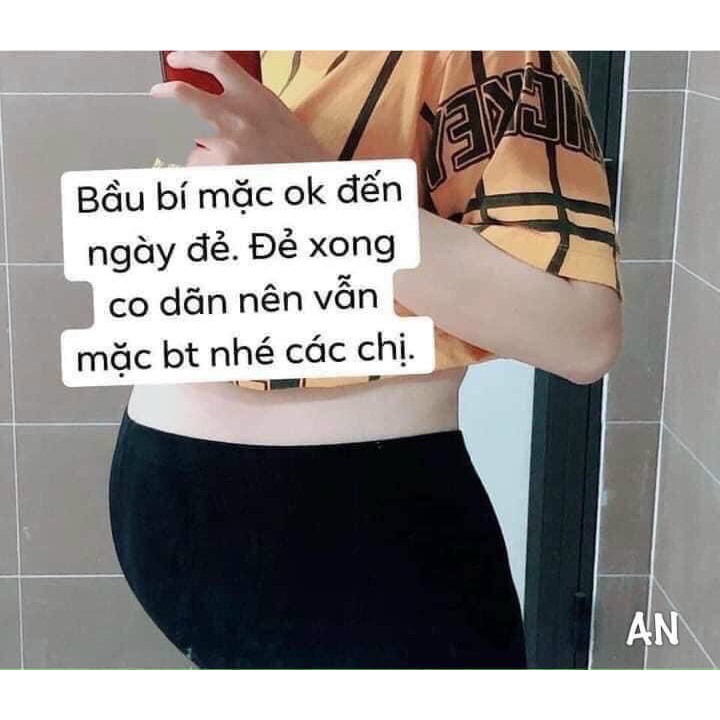 QUẦN LEGGING ĐEN NGỐ TÍM ( ảnh thật + video )