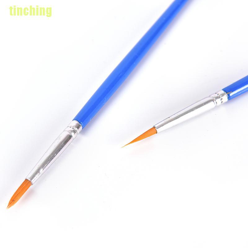 Bộ 10 Cọ Vẽ Màu Nước Đầu Tròn Bằng nylon