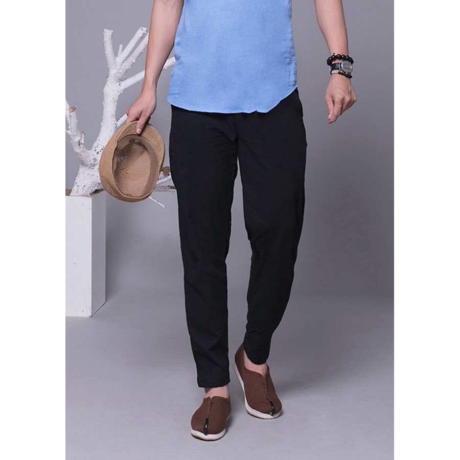 Quần Đũi Dài Xám Chất Mát Thông Hơi Dáng Ôm Ống Côn Trẻ Trung