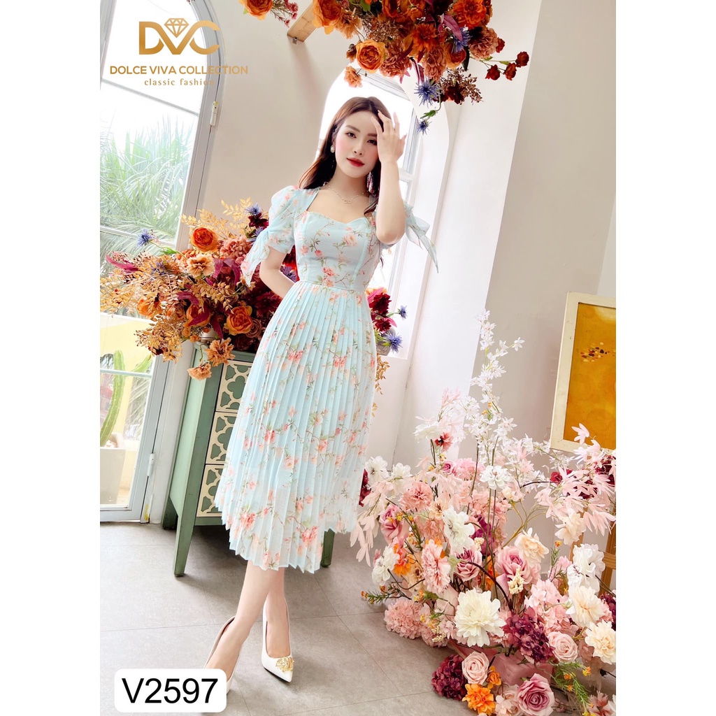 [Chính hãng DVC] Váy thiết kế cao cấp V2597
