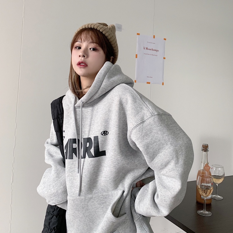 NRVP Áo hoodie dáng rộng thời trang Hàn Quốc 2022 dành cho nữ