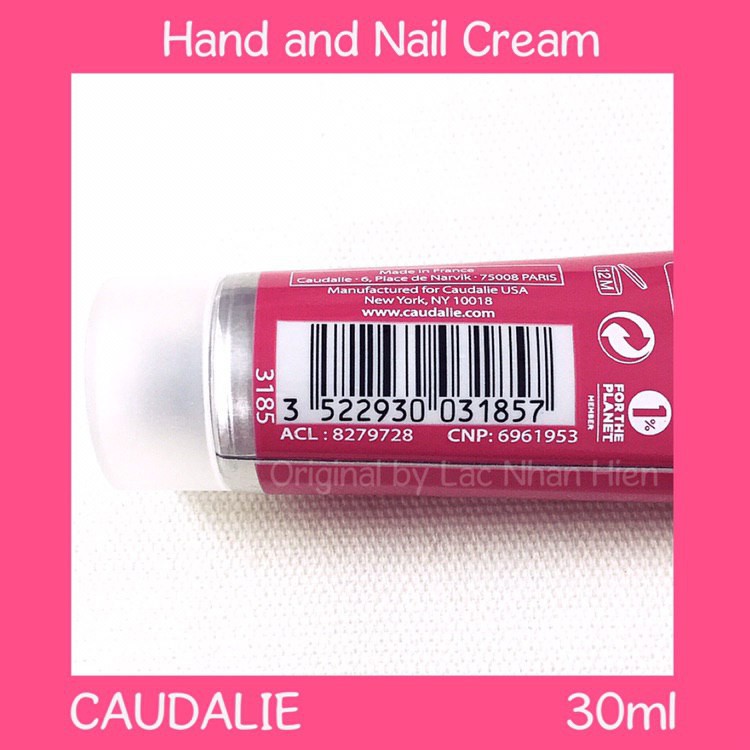 KEM DƯỠNG DA TAY VÀ MÓNG TAY CAUDALIE HƯƠNG HOA HỒNG ❤ CAUDALIE ROSE DE VIGNE HAND AND NAIL CREAM (Bản mini 30ml) | BigBuy360 - bigbuy360.vn