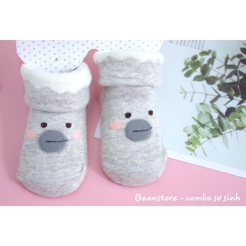Tất - vớ hình gà + vịt cho bé sơ sinh 0-6m
