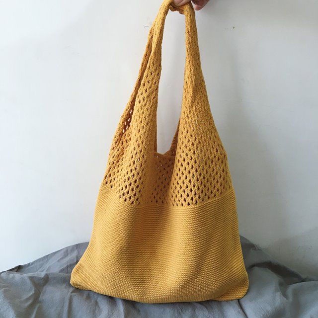 Túi Xách Nữ Đeo Vai Bằng Len Phong Cách Retro Đơn Giản Với 10 Kiểu Dáng Tùy Chọn