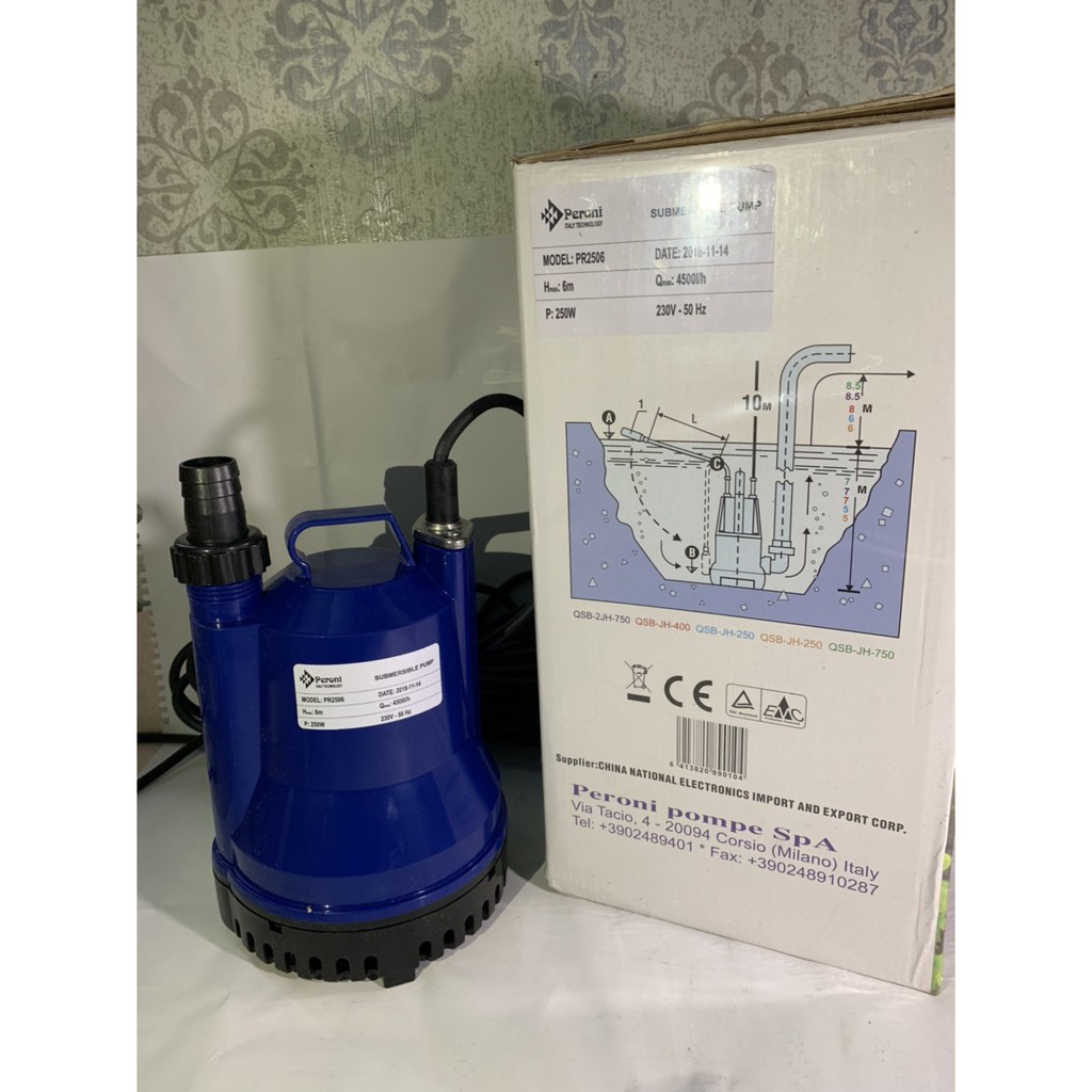Bơm nước chìm Peroni Pr2506 250w Điện 220v