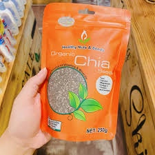 Hạt chia hữu cơ Healthy Food &amp; Nuts Organic Chia Seed 500g của Úc