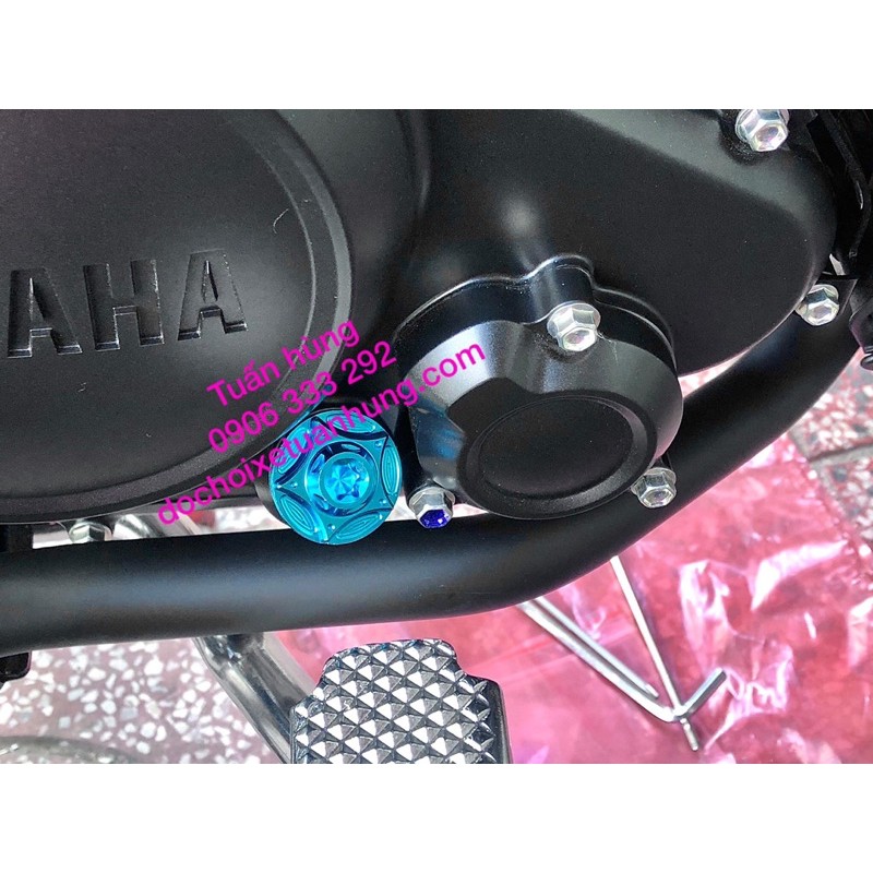 Ốc nắp nhớt titan xe máy  - ốc nhớt xe máy titan 7 màu - đồ chơi xe ex155