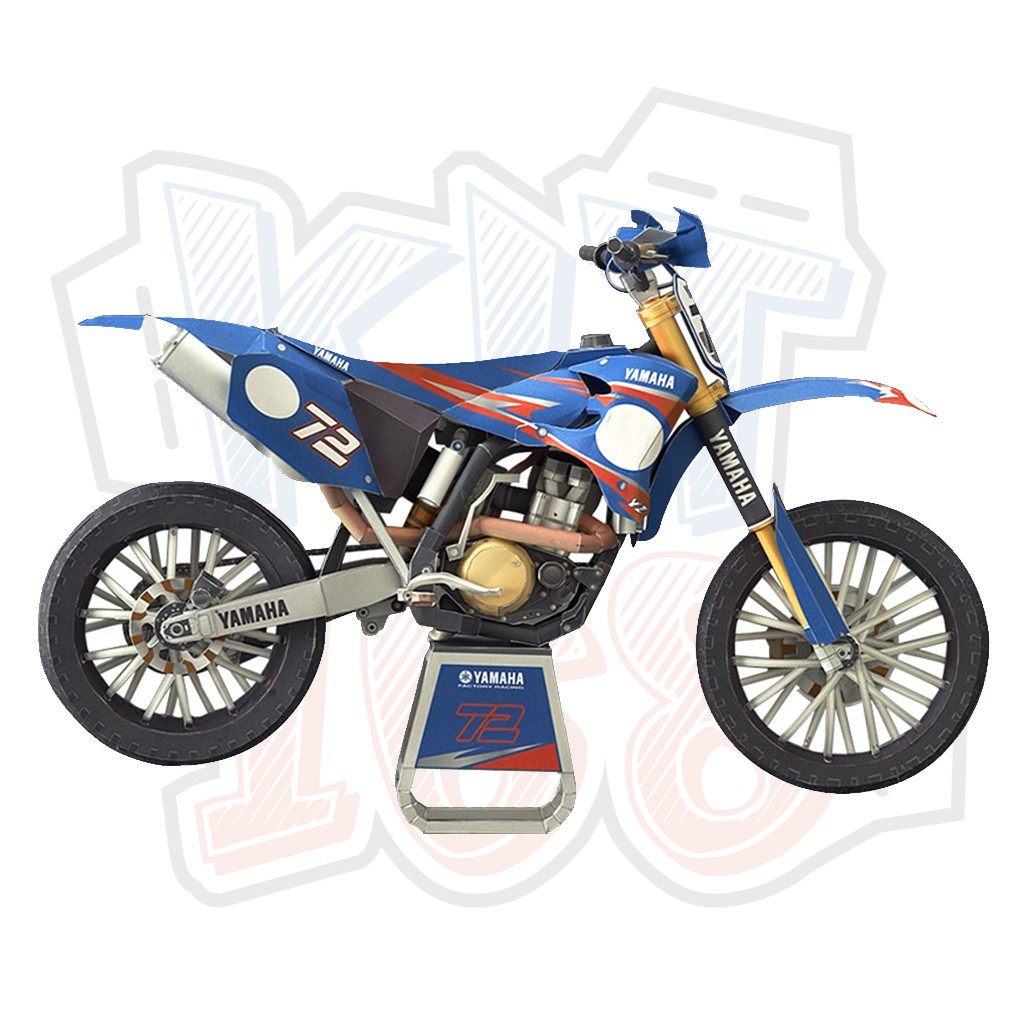 Mô hình giấy xe máy địa hình Yamaha YZ450FM