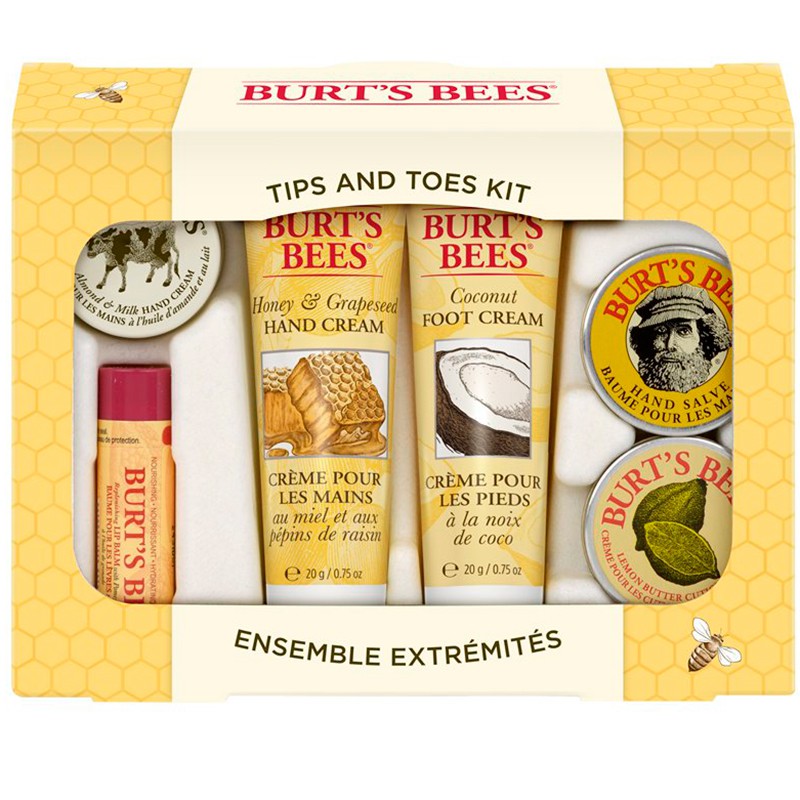 Set dưỡng môi, tay, chân Burt’s Bees Tips and Toes Kit