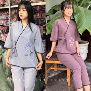 Đồ lam đi chùa #mã freeship xtra rp028#xéo nơ thêu