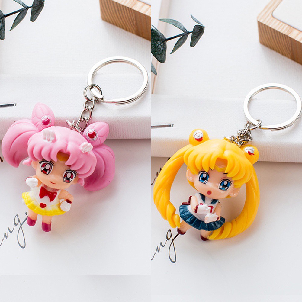 Móc Khóa Hình Thủy Thủ Mặt Trăng Dễ Thương