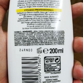 (Tóc Khô) Gội Xả Dessange Trắng 250ml 🇫🇷