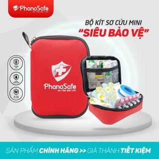 Bộ Túi Y Tế Mini PhanoSafe - Siêu Bảo Vệ Sức Khỏe Dã Ngoại, Công Tác (chứa 14 vật phẩm sơ cứu đa dạng)