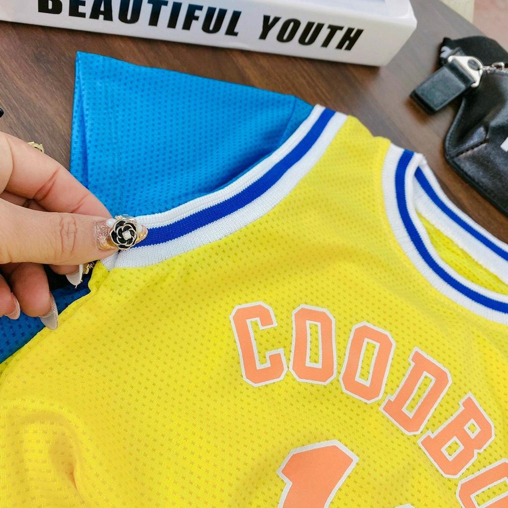 16-28kg bộ cotton thông hơi bóng chày cho bé trai