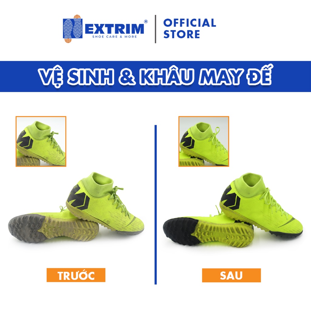 HCM [E-voucher] - Trọn gói dịch vụ khâu vá thân giày cho giày bị rách tại EXTRIM Vệ Sinh Giày