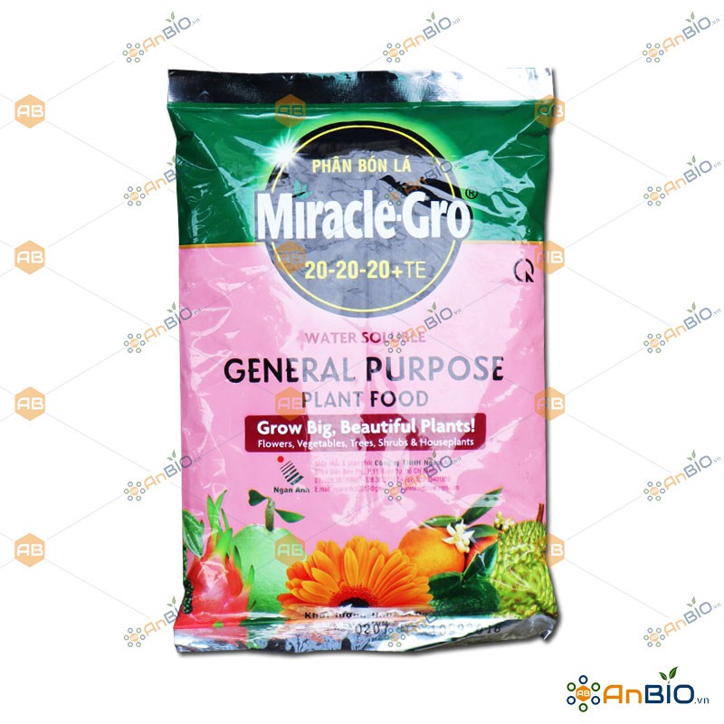 PHÂN BÓN NPK HÀ LAN Miracle-Gro 20-20-20 + TE - Gói 500g - C2.1014