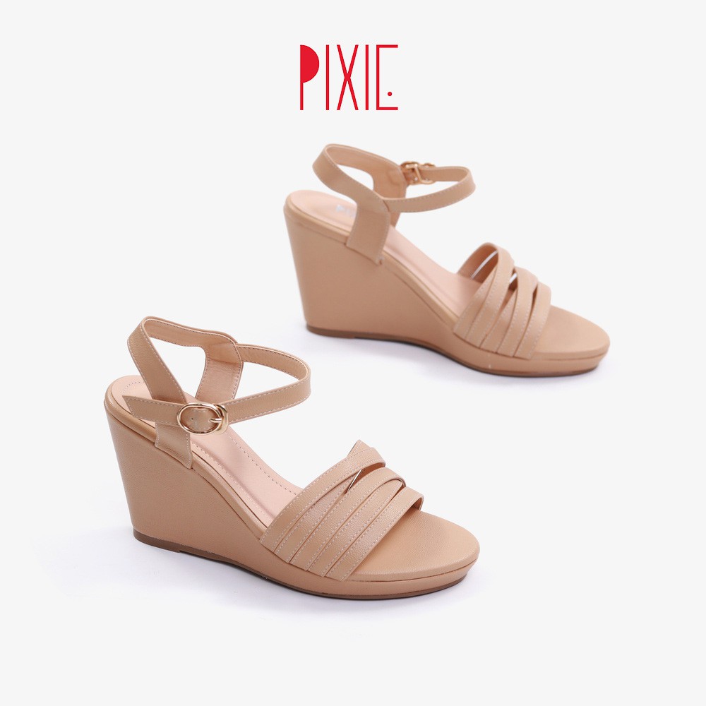 Giày Sandal Đế Xuồng 7cm Quai Sợi Pixie X707