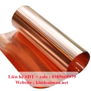 Đồng tấm đỏ dày 0.1mm rộng 600mm dài 1m