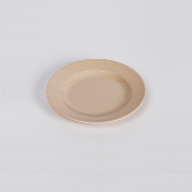 Dĩa Cạn size 15.3cm (Dĩa lót chén) nhựa Melamine màu Nâu/Đen (DC66)