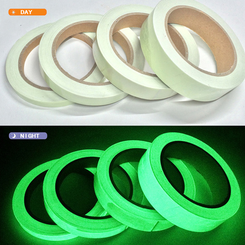1.5 cm / 2 cm / 3 cm / 4 cm / 5 cm x 1M multicolor luminous warning tape / staircase collision night light strip / DIY stage decoration luminous sticker