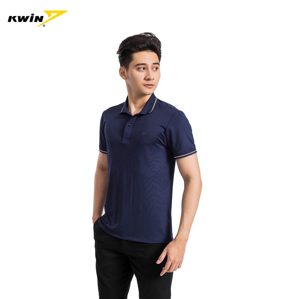 Áo polo nam KWIN chính hãng lịch sự, thiết kế dáng ôm, chất liệu cao cấp, thấm hút tốt KPS016S9 | BigBuy360 - bigbuy360.vn