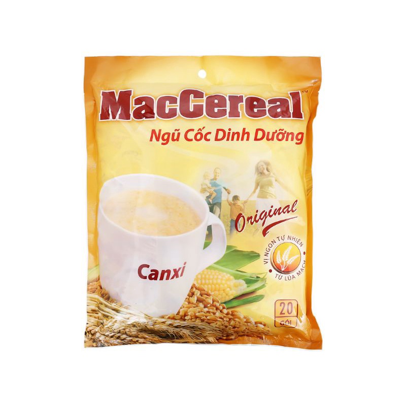 (TẶNG 4 CAPUCCHINO) NGŨ CỐC DINH DƯỠNG MACCEREAL 20 GÓI x 28G