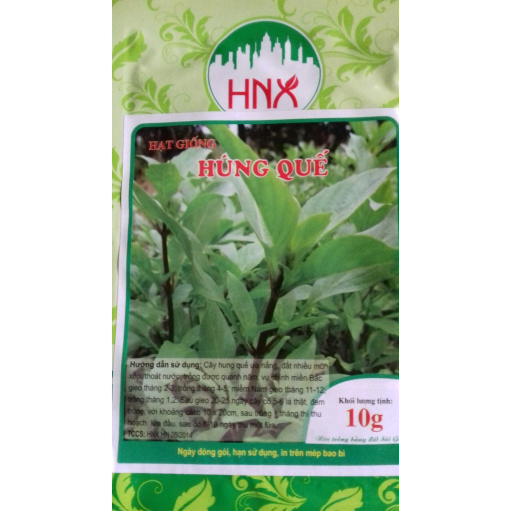 Hạt giống húng quế gói 10g