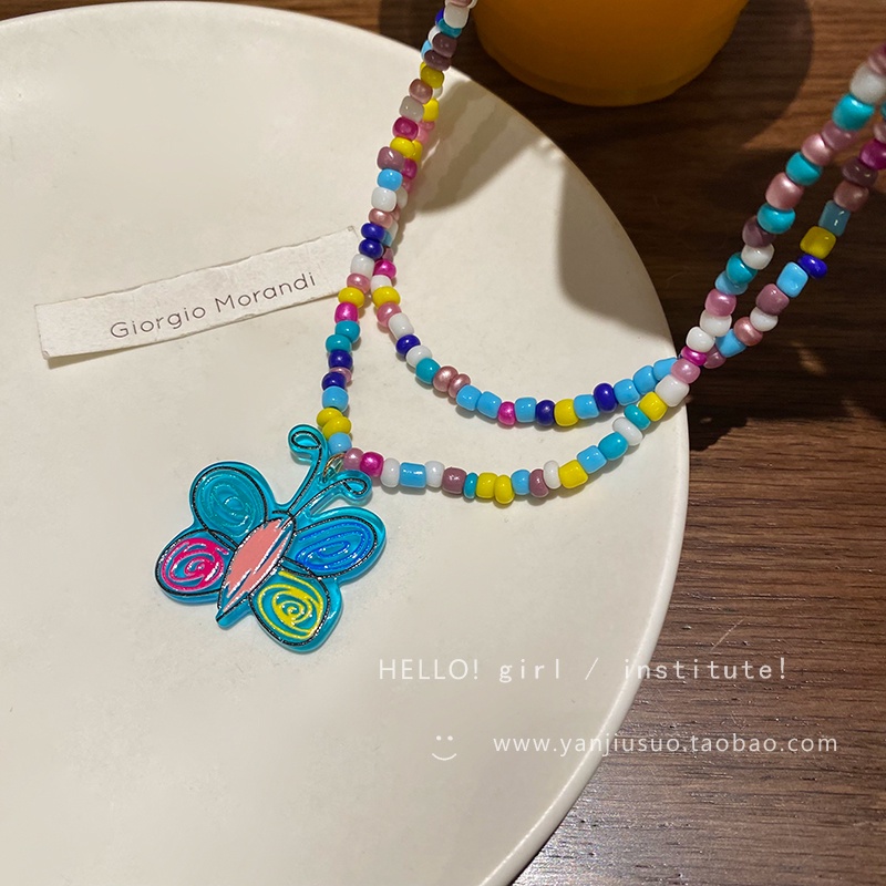 Vòng cổ Mặt Hình Hoa Bướm Phong Cách Hàn Quốc Thời Trang Cho Nữ