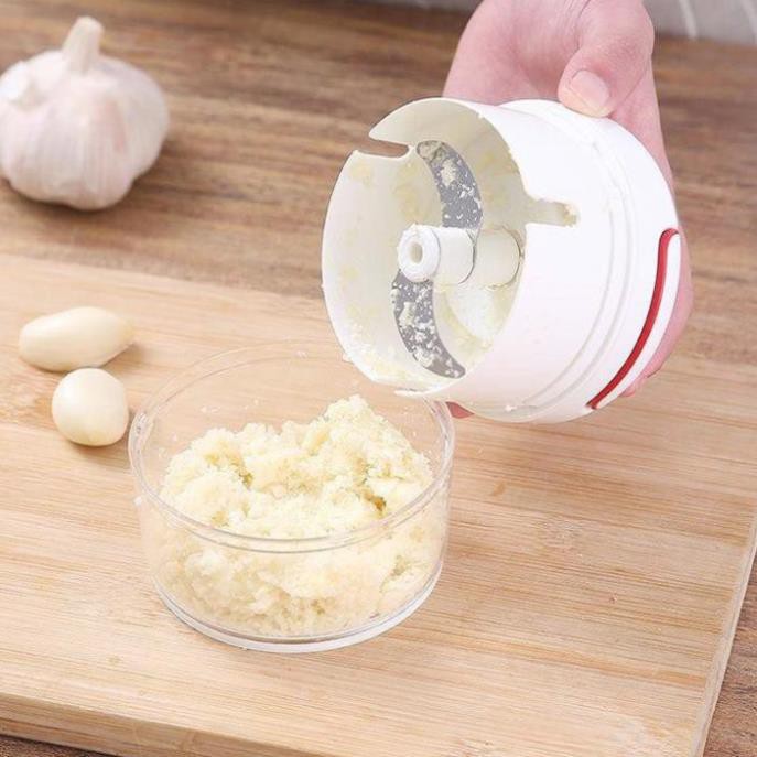 Máy xay tỏi ớt mini cầm tay kéo dây đa năng.
