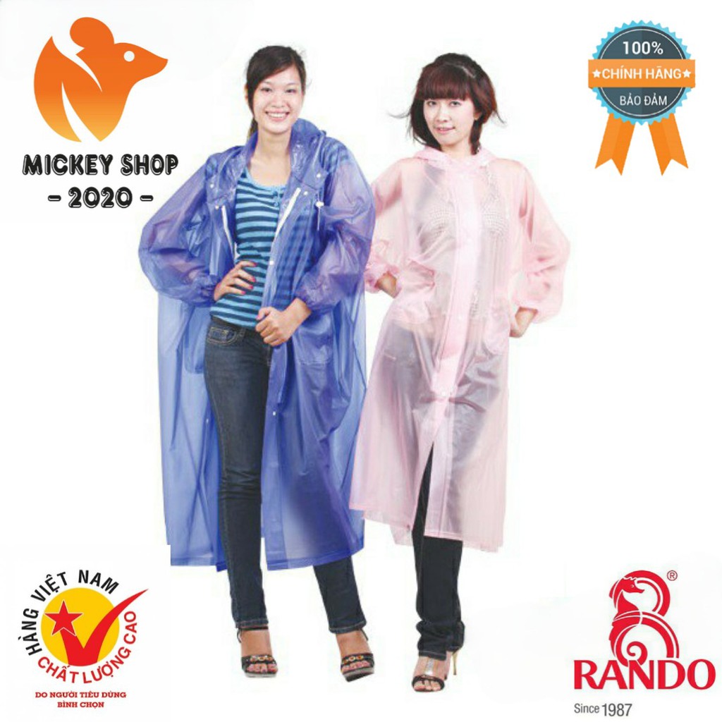 [ MUA NHIỀU ] Áo Mưa Rando Poncho Dây Kéo Trong Nhiều Màu APPC-09