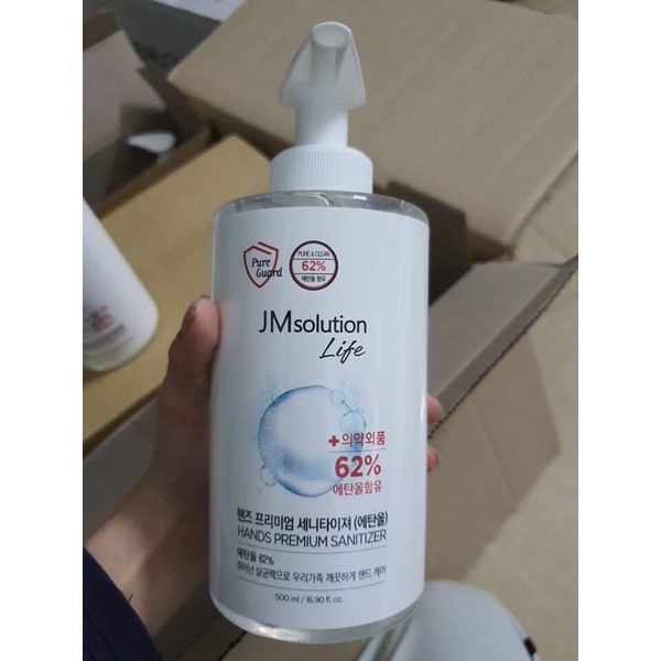 Gel rửa tay khô diệt 99% vi khuẩn Jm Solution Hands Premium Santizer 500ml | BigBuy360 - bigbuy360.vn