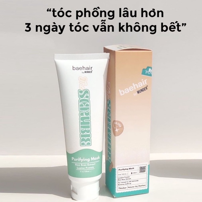 Tẩy tế bào chết cho Da Đầu hỗ trợ giảm dầu, làm phồng tóc và sạch sâu,  tẩy da chết cho tóc Baehair Scrubie