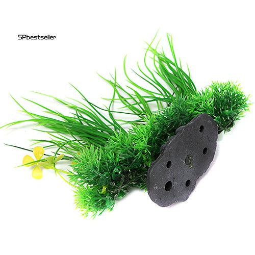 【Spbs】Green Artificial Decor Long Leaf Plant Fake Water Grass for Aquarium Fish Tank