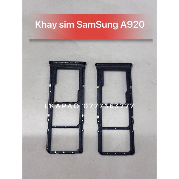 Khay sim Samsung A9 2018, Samsung A920 nhiều màu zin new