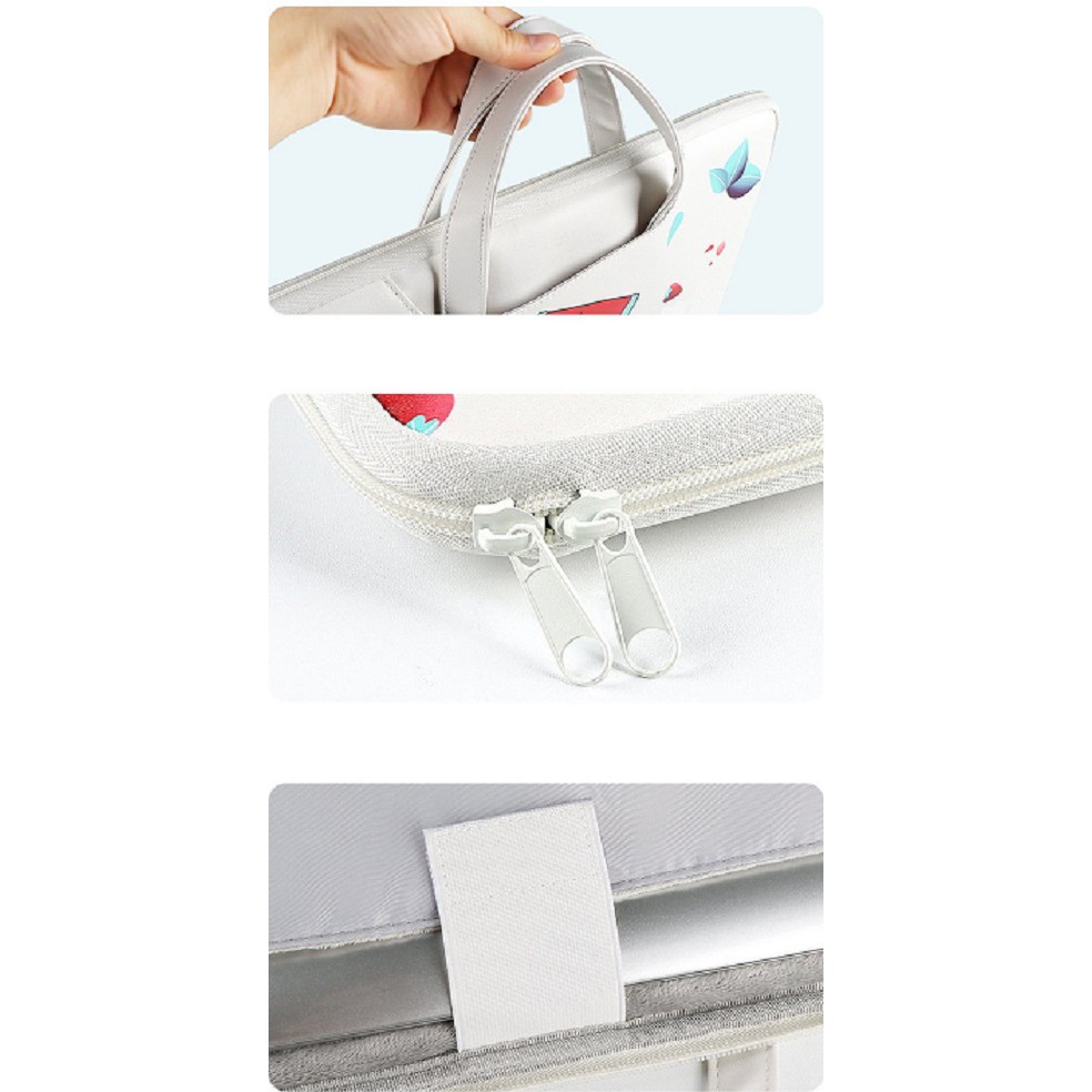 Túi chống sốc 🍍FREE SHIP🍍Macbook Laptop Slimpit hoa văn quai xách