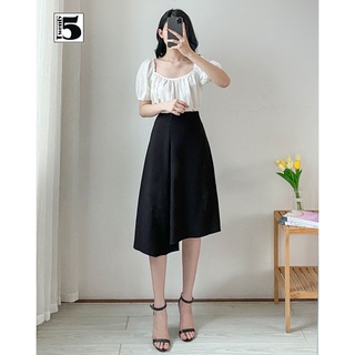 Chân váy công sở xếp ly lệch thân vạt chéo Twentyfive N349