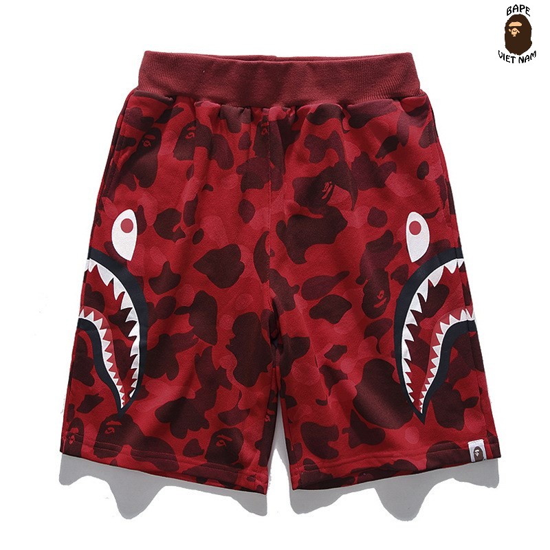 [FREESHIP] Short Bape Shark, Quần đùi Bape Cá Ngáo, Quần ngố A bathing Ape Cá mập 5 màu Camo