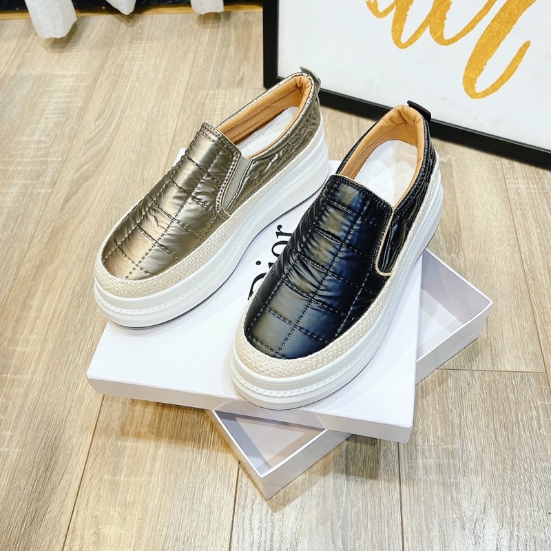 GIÀY SLIPON ĐẾ ĐỘN 7 PHÂN DA SIÊU MỊN ĐẸP