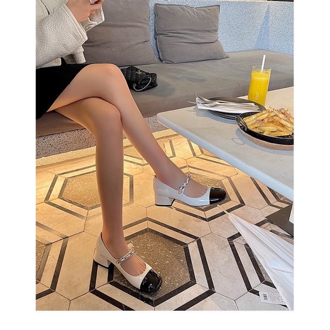 GIÀY MIUMIU QUAI XÍCH GÓT 4CM