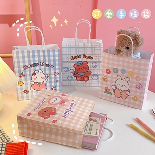 Túi giấy quà tặng họa tiết hoạt hình đa dạng đáng yêu