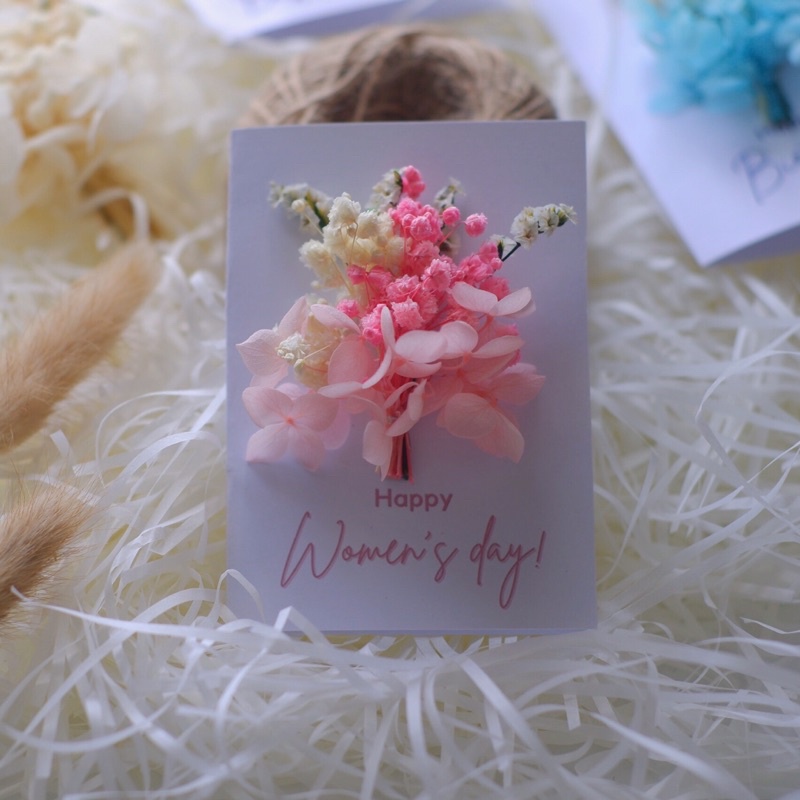 Thiệp hoa khô cao cấp làm quà tặng by Mihalen