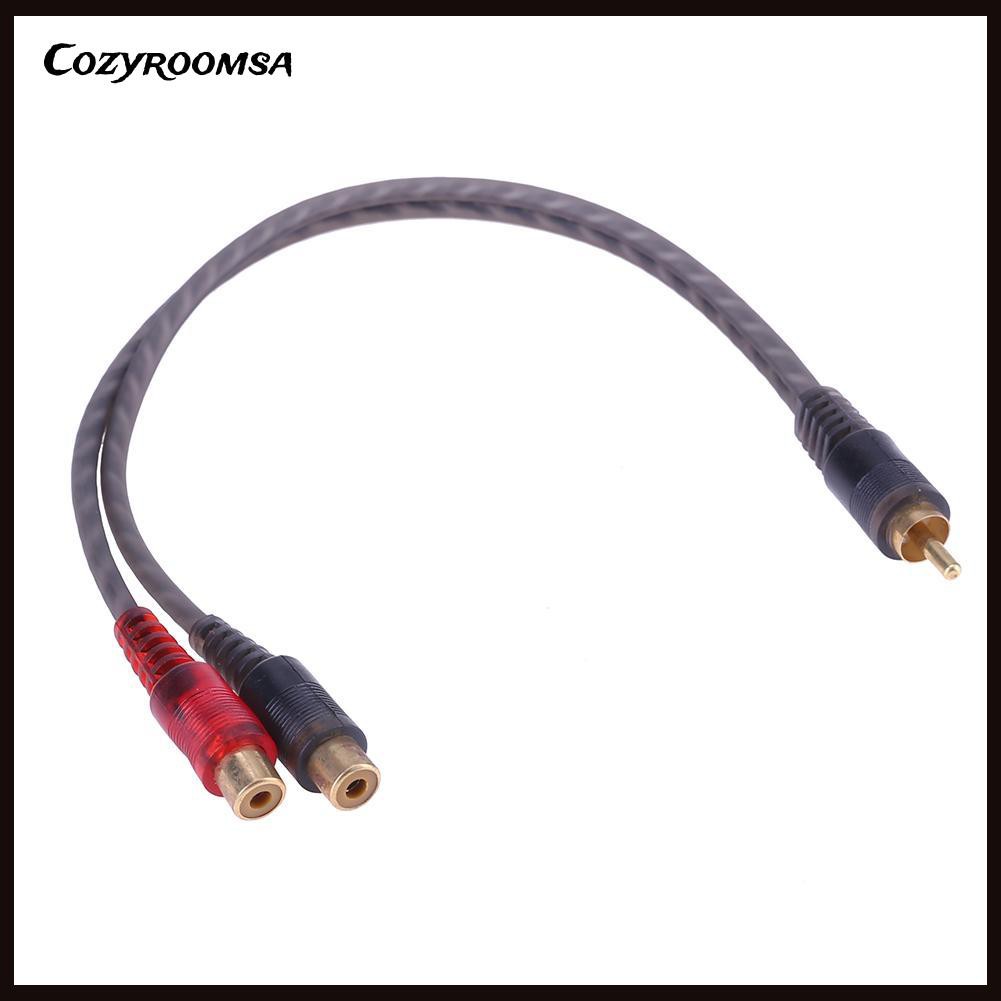 Cáp âm thanh chia 1 cổng cắm Rca sang 2 Rca 30cm chuyên dùng cho xe hơi