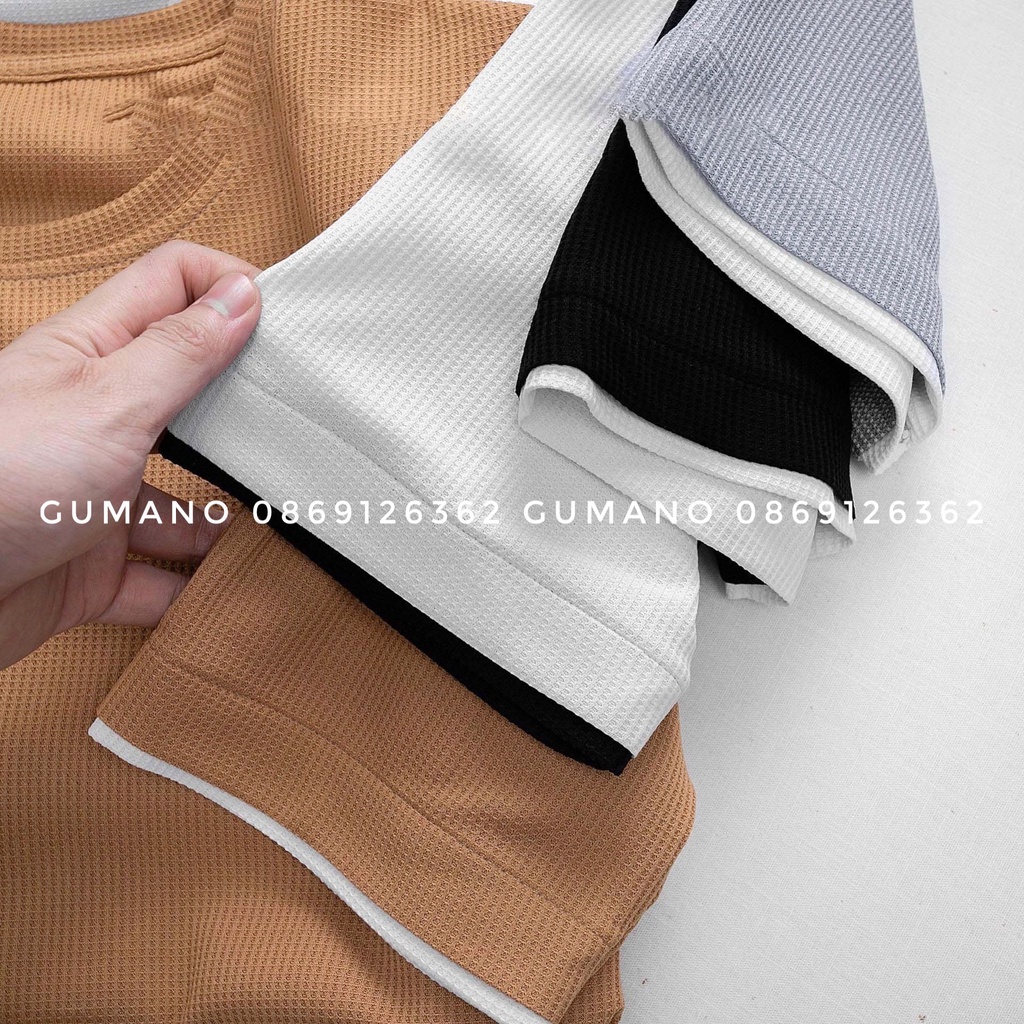 Áo thun nam phối tay vải xốp thông hơi dày dặn cao cấp