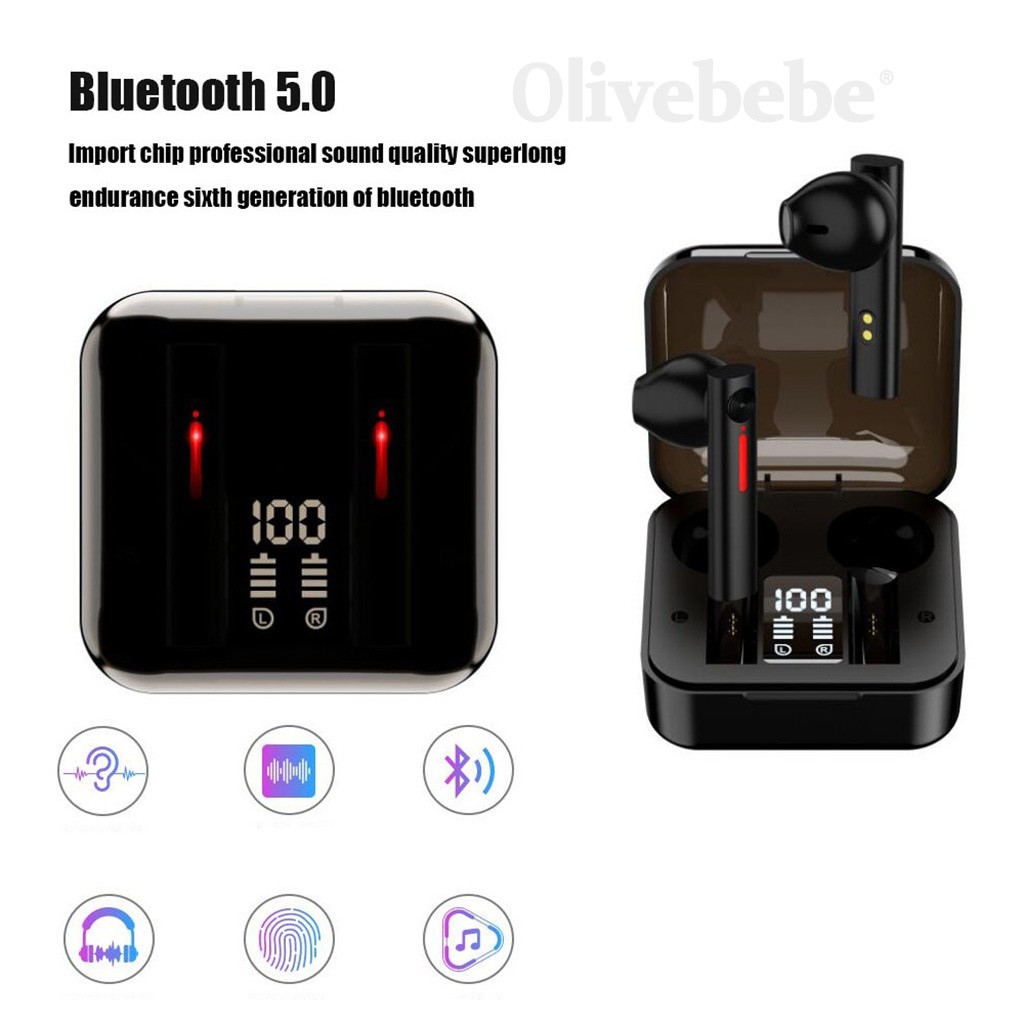 Tai nghe nhét tai không dây bluetooth TWS T13 có màn hình hiển thị kỹ thuật số phiên bản nâng cấp tối ưu tiện lợi