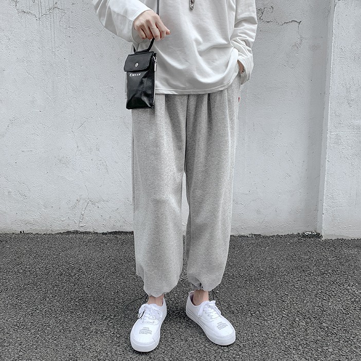 Quần Thể Thao Nam Nữ Mặc 2 Kiểu Ống Suông Culottes Và Jogger Bo Gấu Lưng Thun ZENKODLMEN JOGGER NAM 9000064C