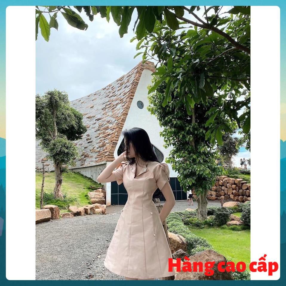 (Hàng cao cấp) Đầm dạo phố dáng xòe cổ V - Bee Dress | BigBuy360 - bigbuy360.vn
