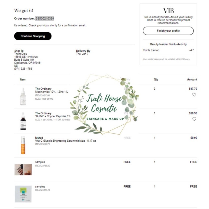 [BILL SEPHORA US -CHÍNH HÃNG ] TINH CHẤT SERUM THE ORDINARY | BigBuy360 - bigbuy360.vn