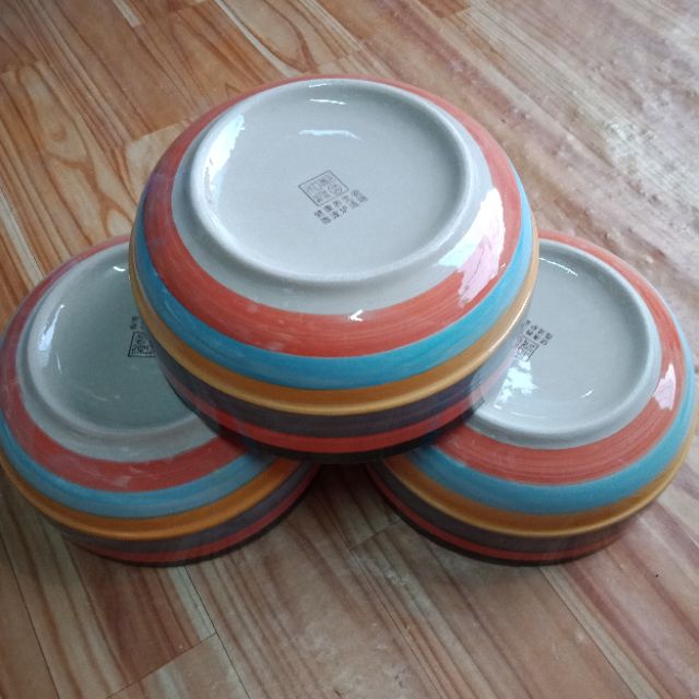 [Gốm-sứ] Tô tráng men ngũ sắc cao cấp 17*7,5cm