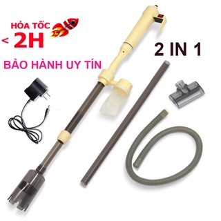 [ CÓ VIDEO ] Máy Hút Cặn Bể Cá chạy điện và pin AS615A - AS615B đa năng 2 IN 1 loại tốt