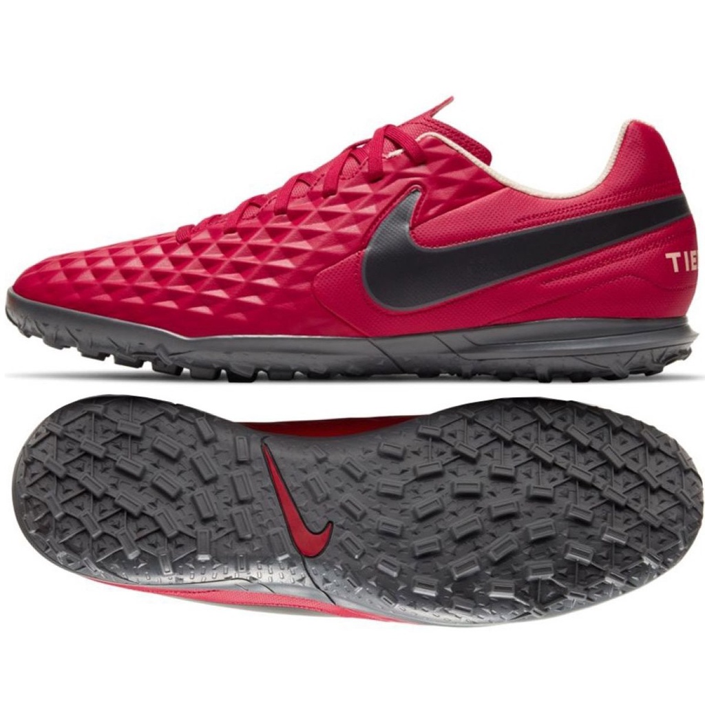 Giày Bóng Đá Nike Tempo Legend VIII Club TF - Màu Đỏ Đô - Chính Hãng - Đế Siêu Phẩm Của Nike